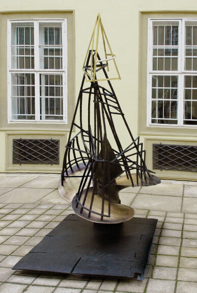 Jaromír Gargulák, Remembering Ressel, 2007-2008, bronze, aluminium, Nová radnice